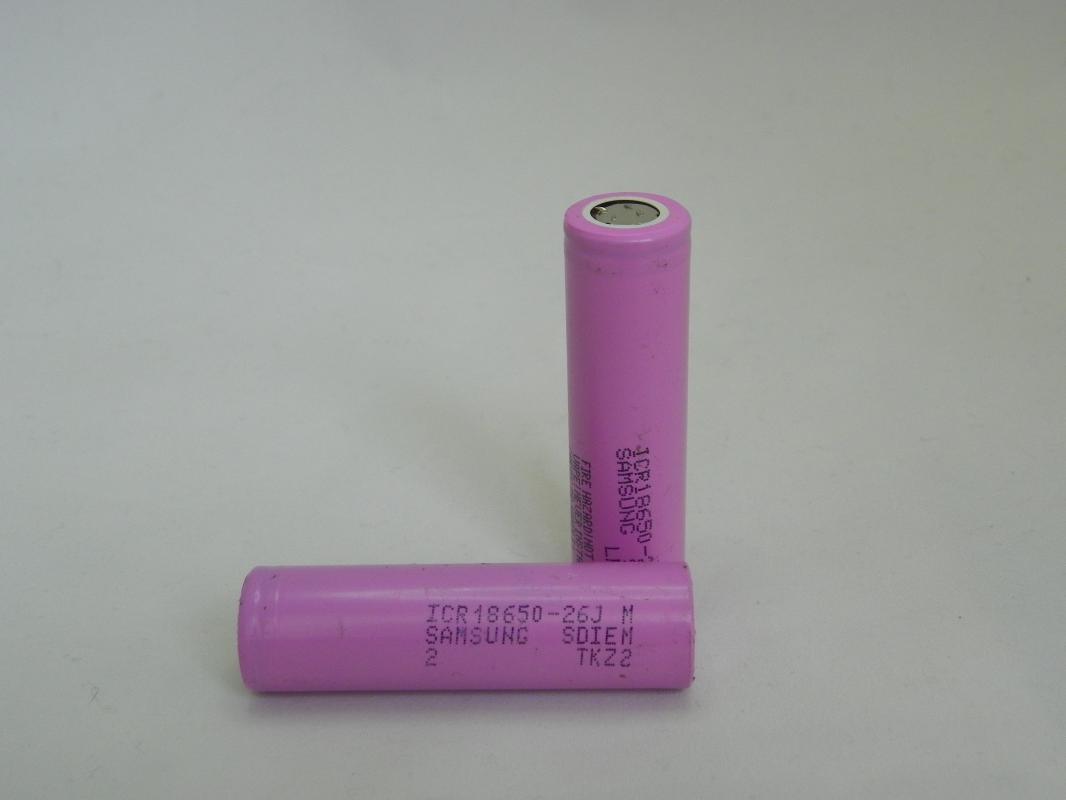 Samsung ICR18650-26J 3.7V 2600mAh Yenilenmiş (2300 mAh)