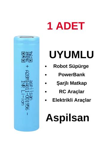 Aspilsan INR18650A28 - 3.7V 25A 2800 mAh Li-Ion Şarjlı Pil